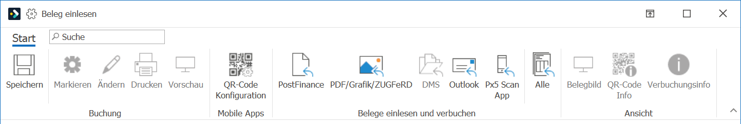 kre_einstellungen beleg einlesen