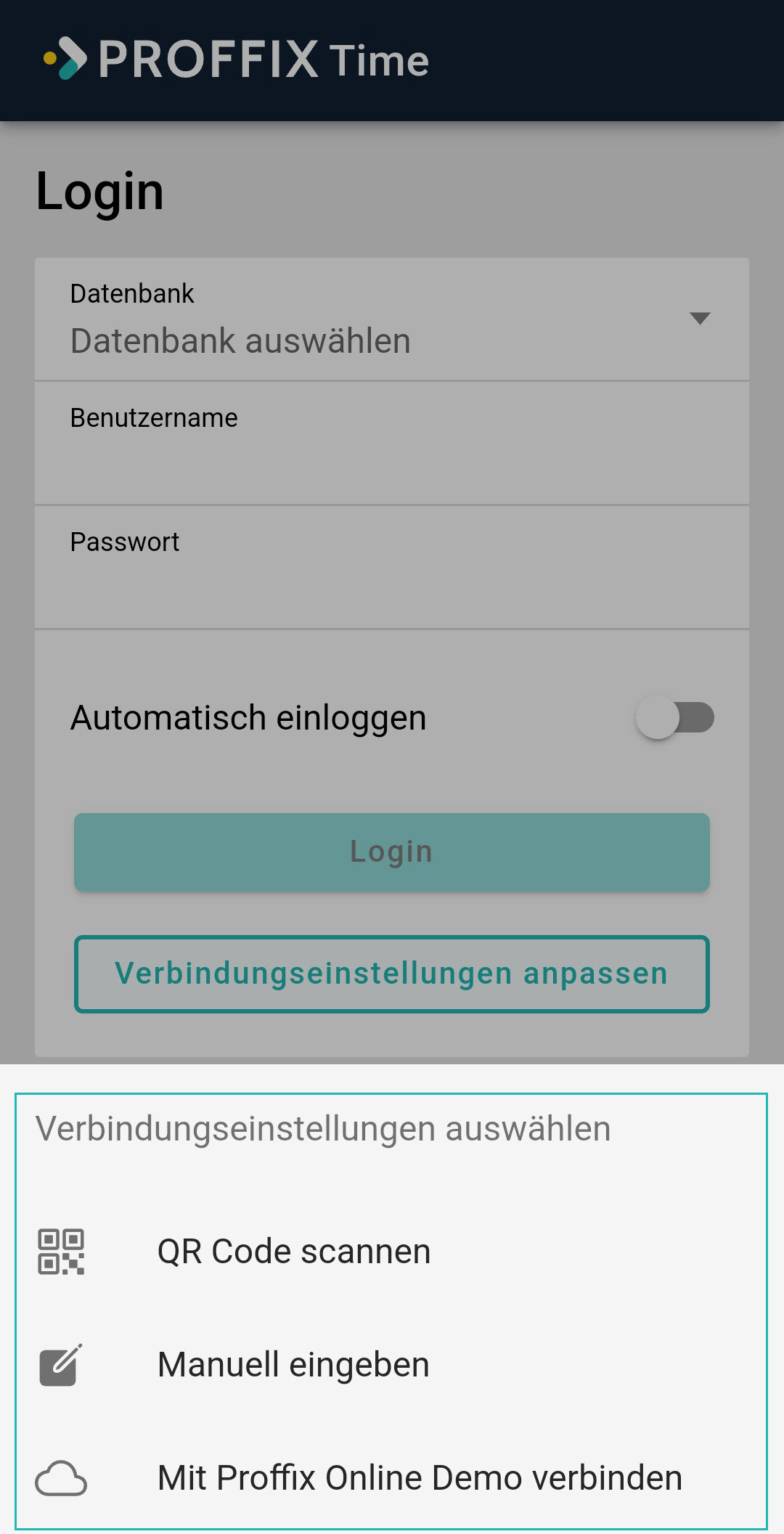 Time_Login_Auswahl Verbindungen