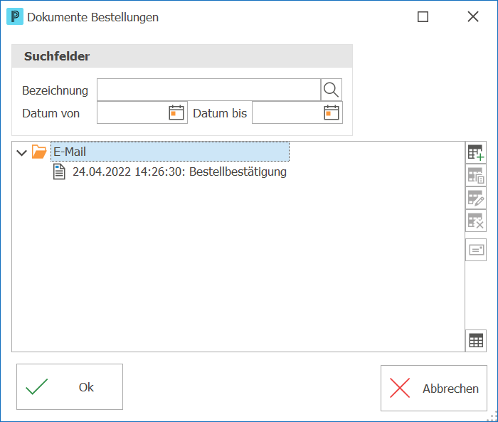 Einkauf Dokument verknüpfen ND