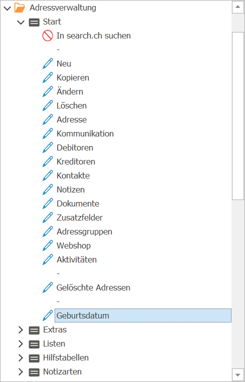 Berechtigungen GeburtsdatumND