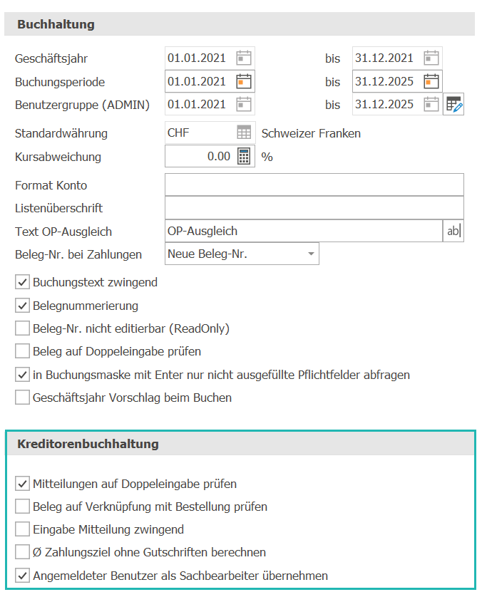 Kreditorenbuchhaltung