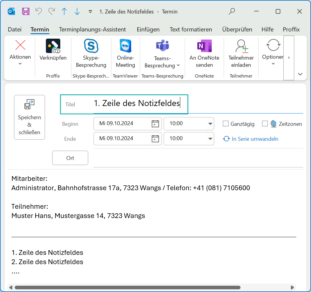 CRM_BezeichnungNotiz im Outlook_ND
