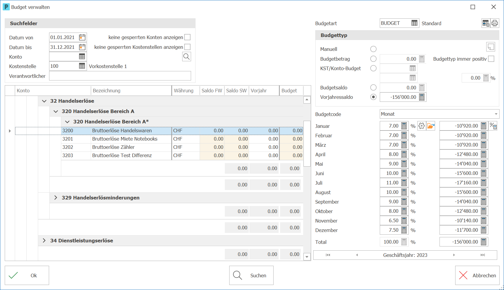 Fib_Budget verwalten_Kostenstelle_ND