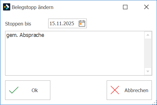 Deb_Belegstopp ändern_ND