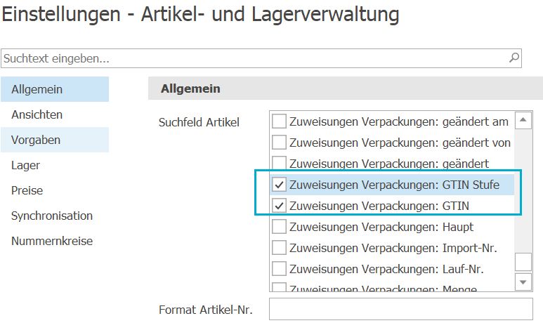 Einst_Artikel_Suche GTIN_ND