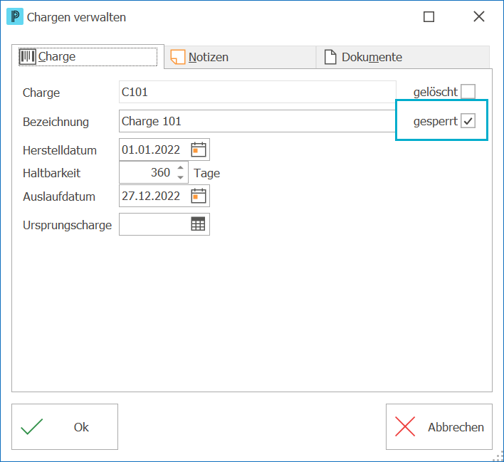 Lager Charge verwalten_Sperren_ND