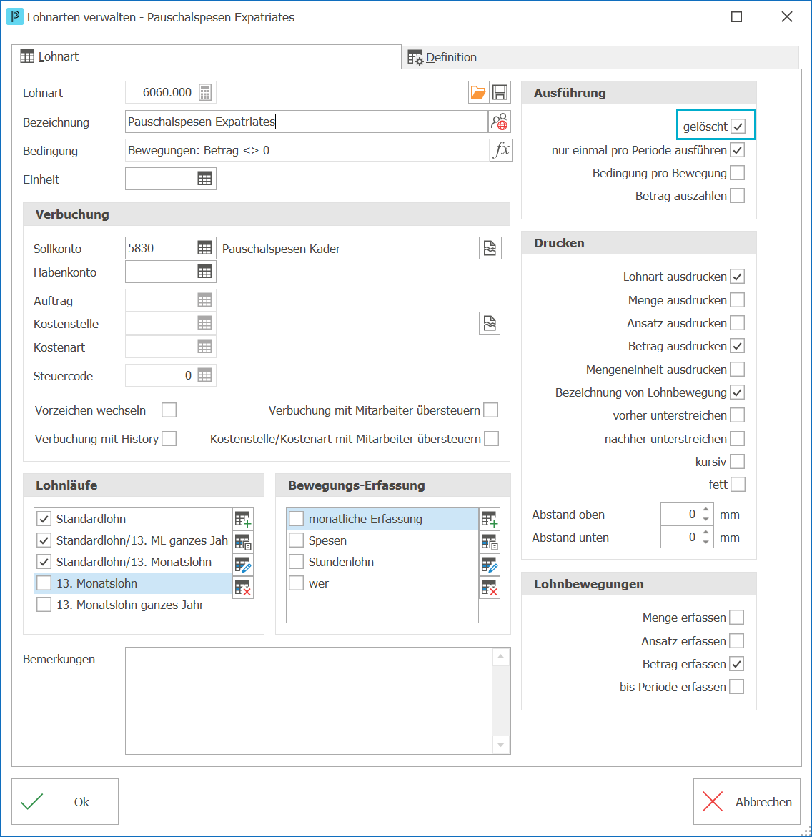 Lohn_Lohnarten Pauschalspesen Expatriates ND
