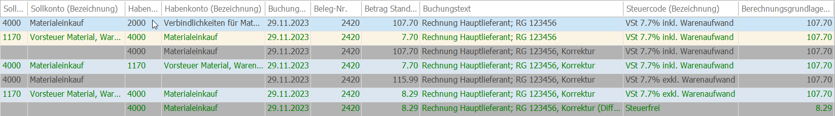 Fin_MWST_Korrigieren 300_inkl zu exkl ND