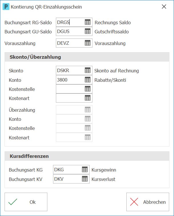Debi_Zahlung einlesen_Kontierung QR-EZS_ND