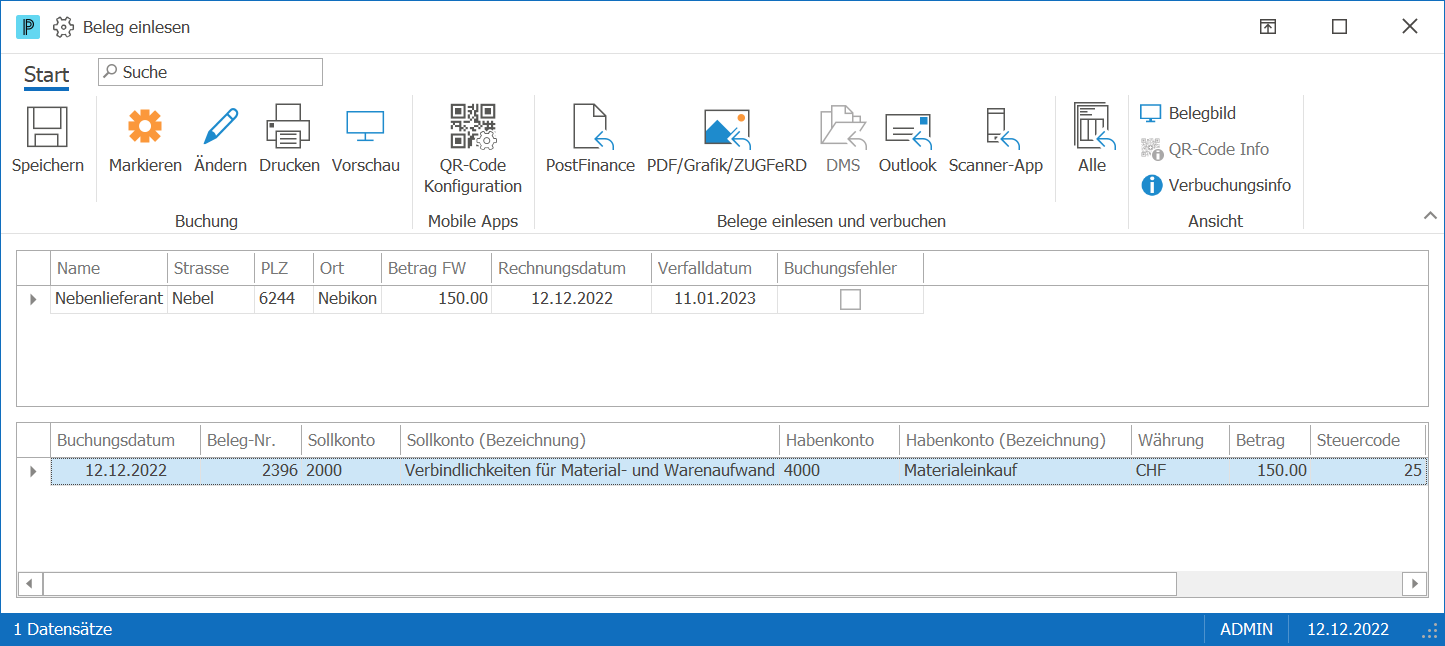 Kre_Beleg einlesen_Buchung PDF prüfen Kre_Beleg einlesen_Buchung PDF prüfen