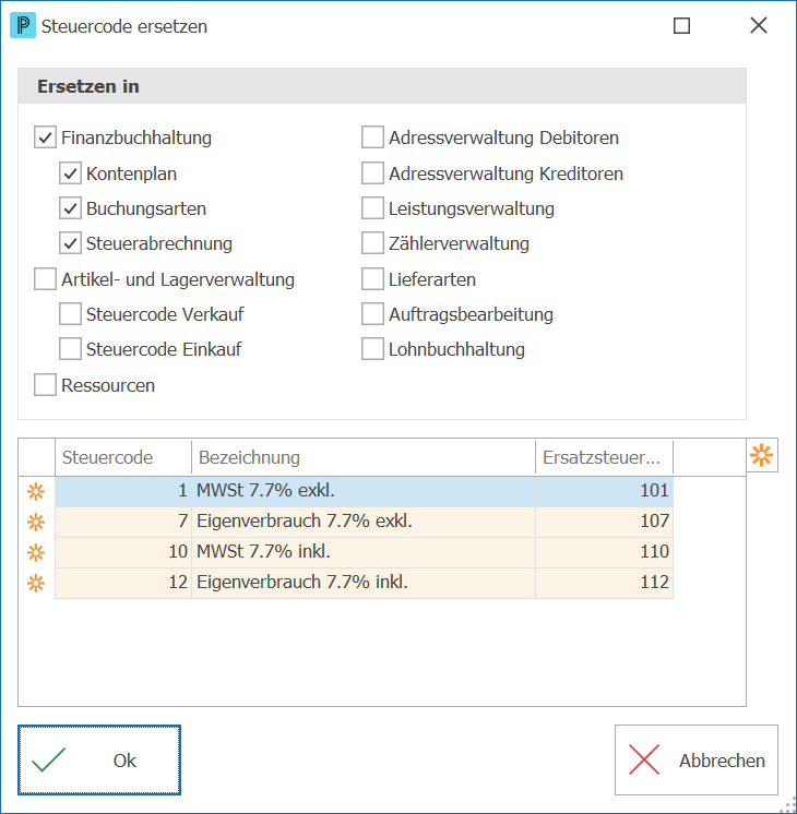 Steuercode ersetzen_ND