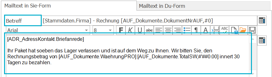 Div_E-Mail-Vorgaben Text erfassen ND