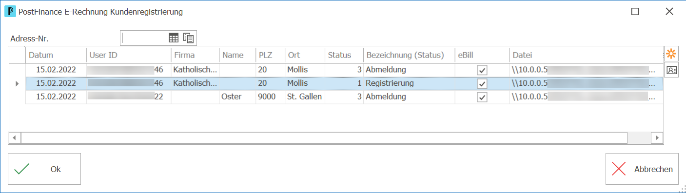 AdresseKundenregistrierung ND