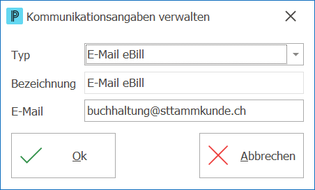 Adresse Komm-eBill ND