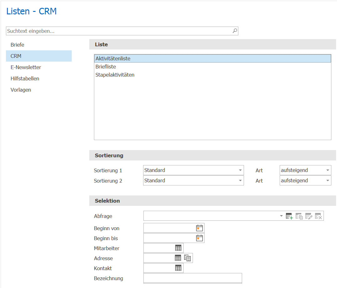 CRM_listen_Bearbeiten