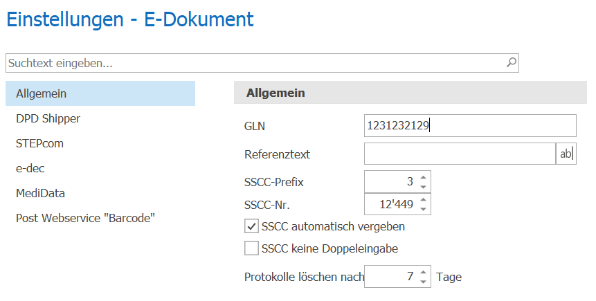 E-Dok_Einstellungen