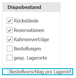 Einkauf_Bestellung_Dispobestand_Lagerort