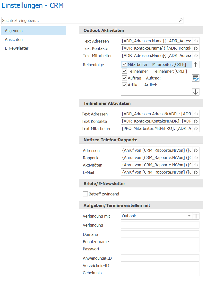 Einstellungen_CRM