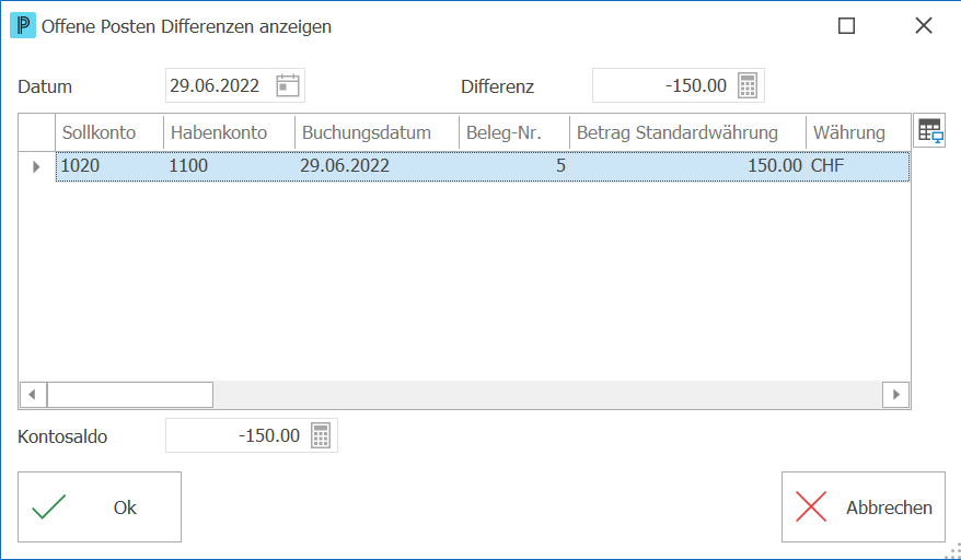 deb_offene posten differenzen anzeigen