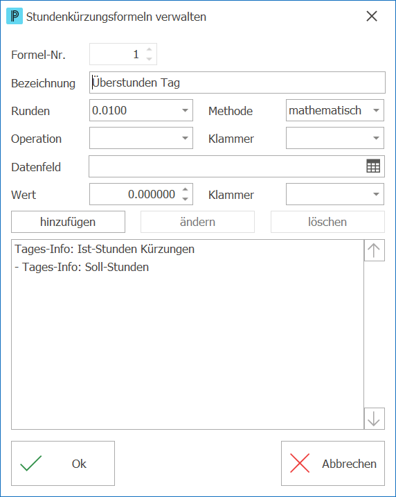 Zeit_Hilfstabellen_Zeitverwaltung_Stundenkürzungsformeln verwalten