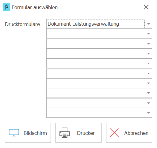Leistung_Rapport_AkontoRechnung drucken