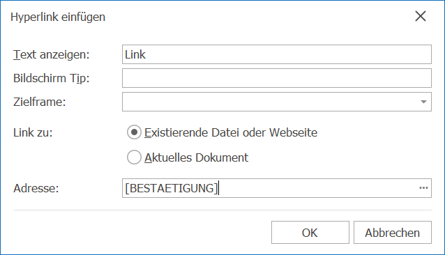 CRM_E-Newsletter_Bestätigung Anmeldung_Hyperlink
