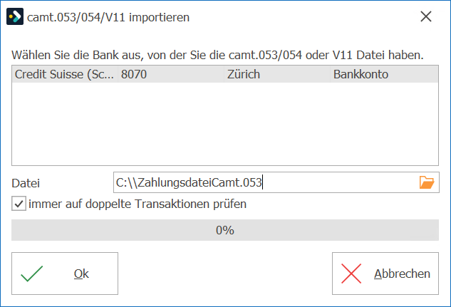 Debi_Zahlung einlesen_camt importieren