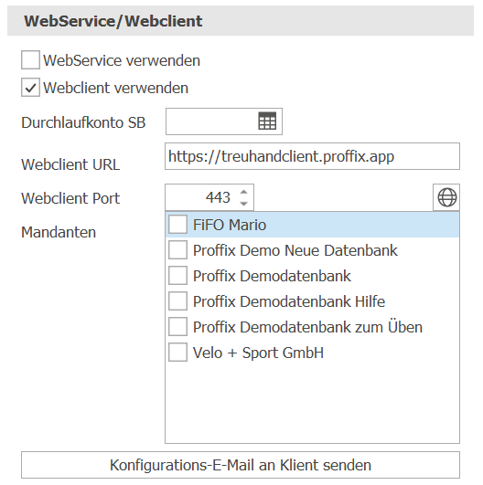 Treuhand_Allgemein_Web Client verwenden