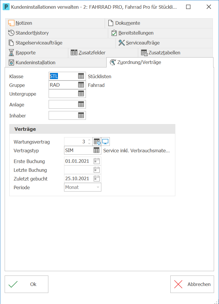 Service_Serviceauftrag_Installationsinfo anzeigen_Zuordnung