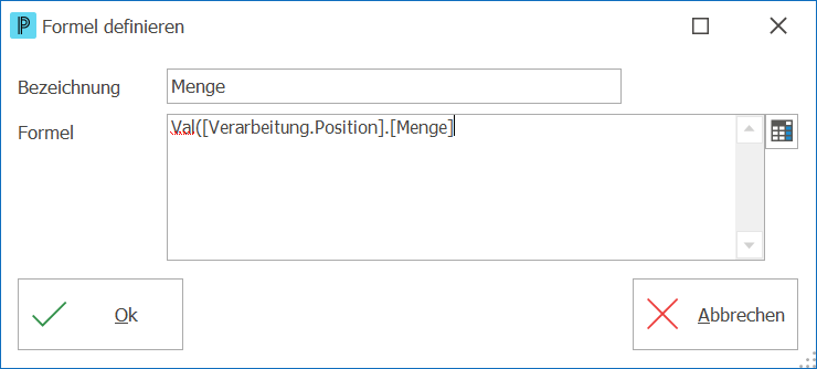 E-Dokumente_Externe E-Dokumente_Formel definieren