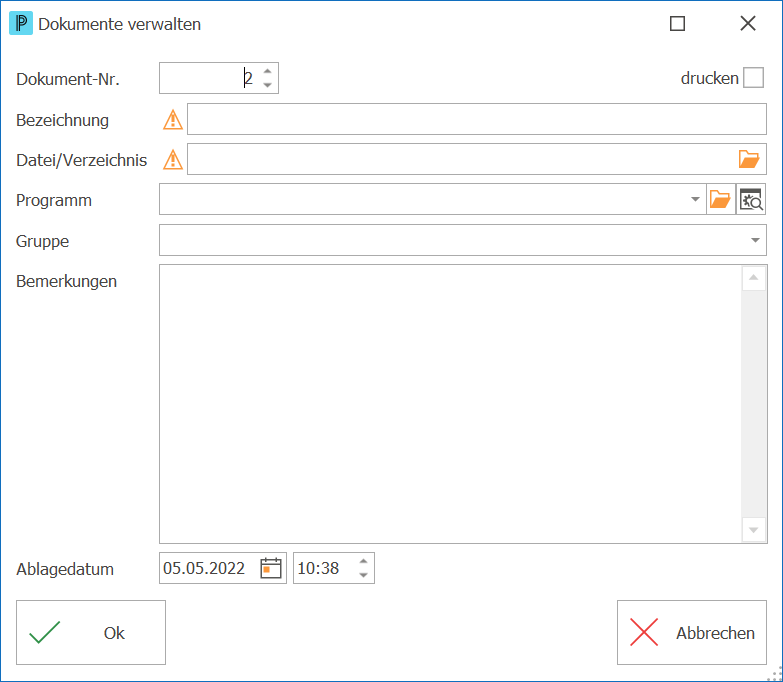 Service_Neuer Serviceauftrag_Dokumente_neue Zuweisung
