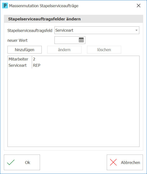 Service_Serviceauftrag_Stapelserviceaufträge_Mutationen Fenster