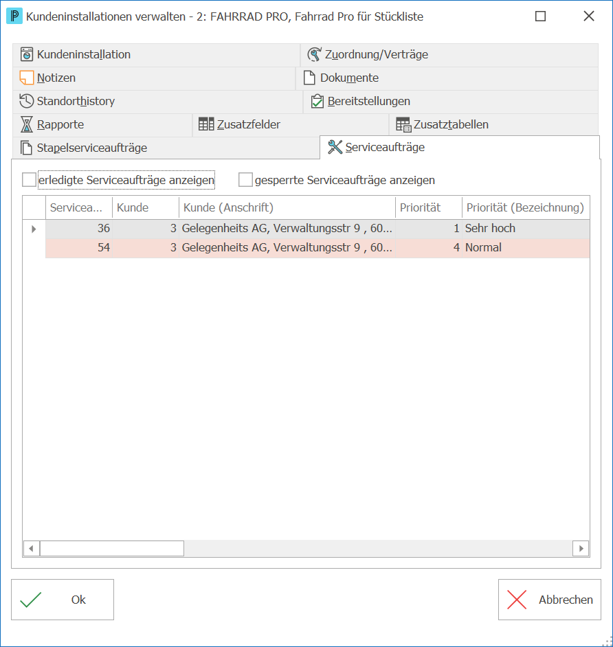 Service_Serviceauftrag_Installationsinfo anzeigen_Serviceaufträge