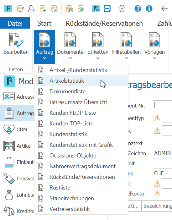 auf_listen und Etiketten