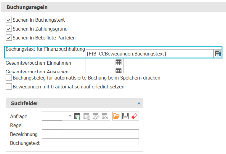 E-Bankig_Buchungsregeln_Buchungstext für Finanzbuchhaltung