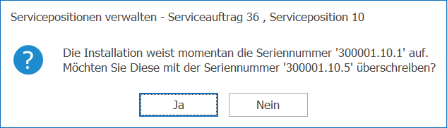 Service_Serviceposition_Allgemein_Auf Kundenin zurückschreiben_Seriennummer