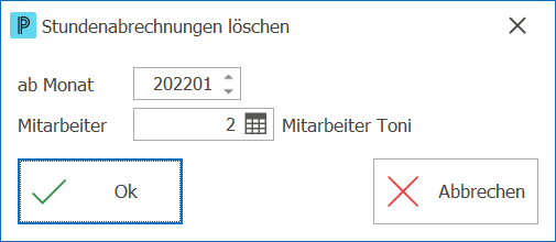 Leistung_Extras_Stundenabrechnungen löschen