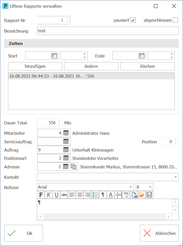Leistungsverwaltung_Hilfstabellen_Hilfstabellen_Leistungsverwaltung_Offene Rapporte