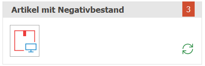 Art_smart_Artikel mit Negativbestand