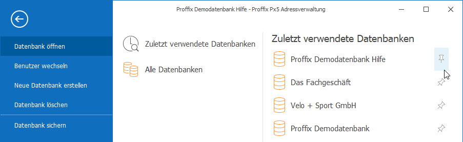 Datei DB öffnen
