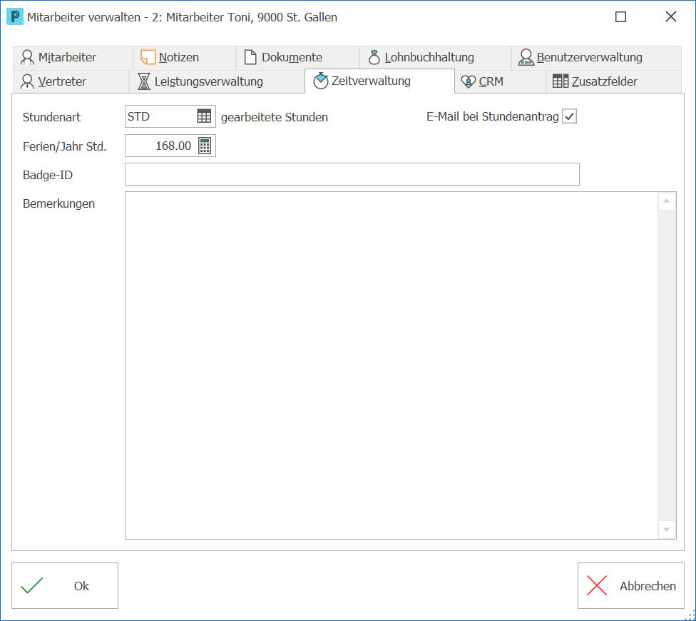 Mitarbeiter_Register Zeitverwaltung