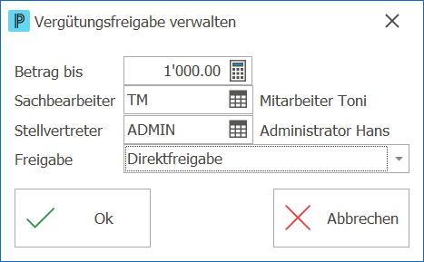 Kred_Vergütungsfreigaben verwalten