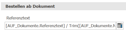 Einkauf_Bestellung_Bestellen ab Dokument