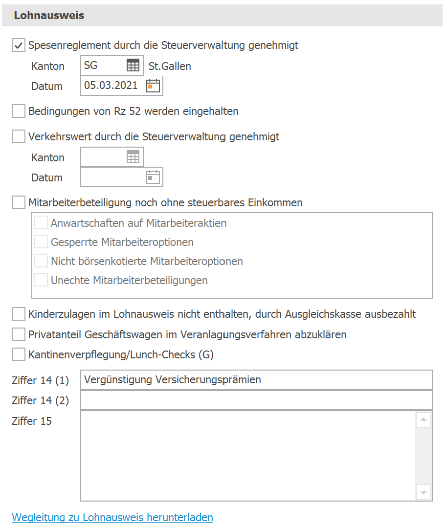 Lohn_Lohnausweis und Statistik_Lohnausweis