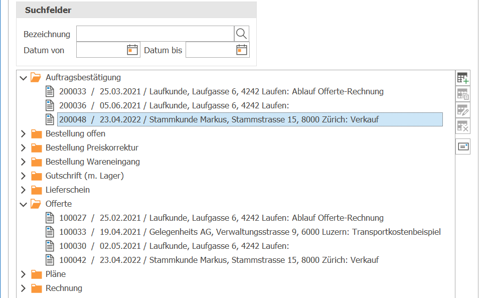 Artikel Dokumente suche
