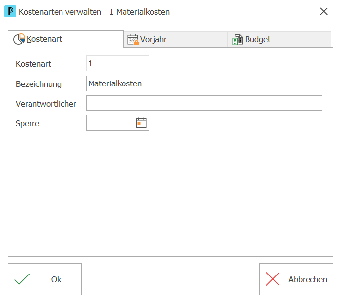 deb_kostenarten verwalten_Register Kostenart