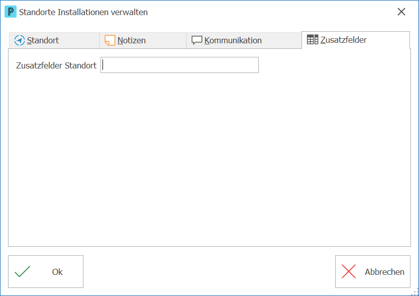 Kundeninsta_Standorte Installationen_Zusatzfelder