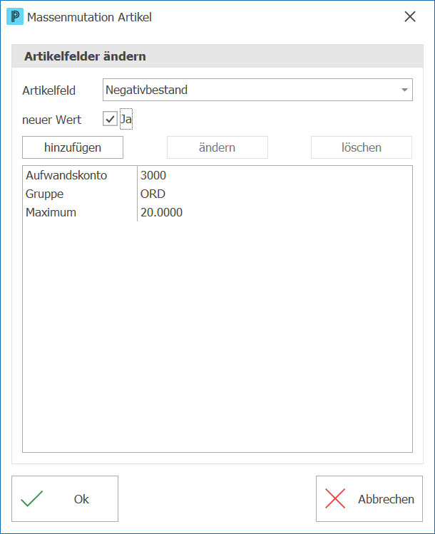 Artikel Massenmutation