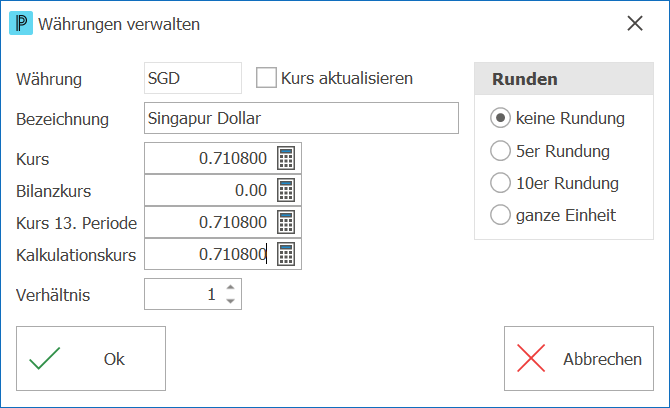 Währungen verwalten SPD&nbsp;