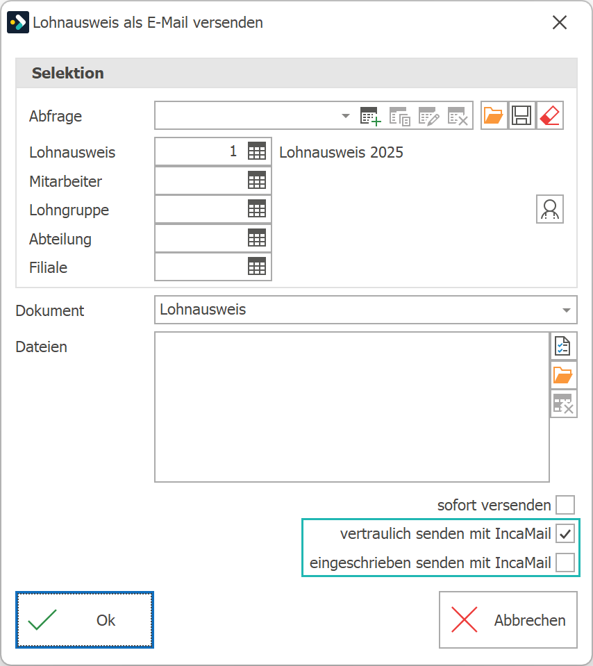 Lohn_Lohnausweis E-Mail vertraulich